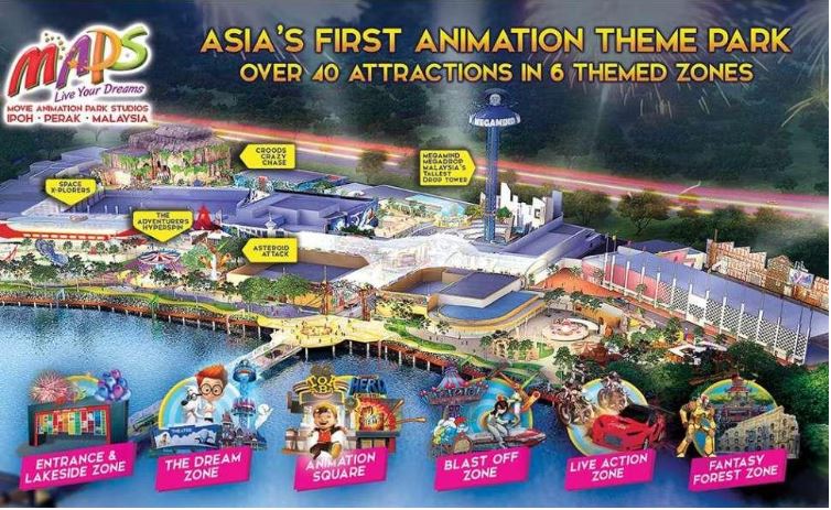 Movie Animation Park Studios MAPS MU Hotel Ipoh Perak Malaysia   Maps Theme Park 