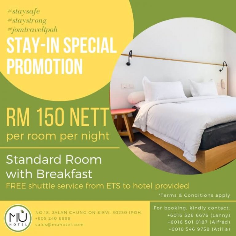 RM 150.00 Room Promotion July 2020 - MÙ Hotel Ipoh